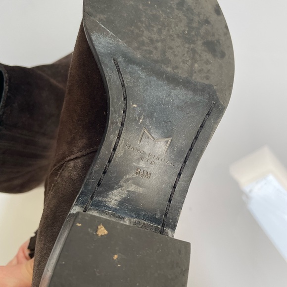Marc Fisher Brown Pointed Toe Booties - Picture 4 of 4